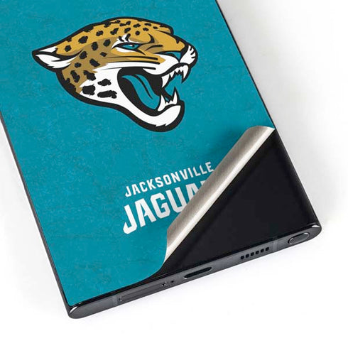 NFL Jacksonville Jaguars Distressed Galaxy S25 Ultra Skin